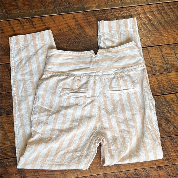 Anthropologie Oasis Striped Linen Pants - Picture 3 of 7